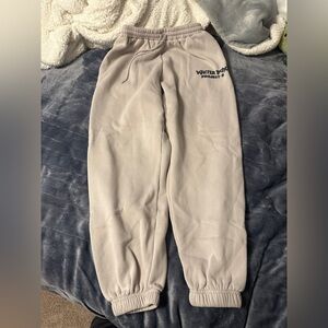 Women’s white fox sweatpants